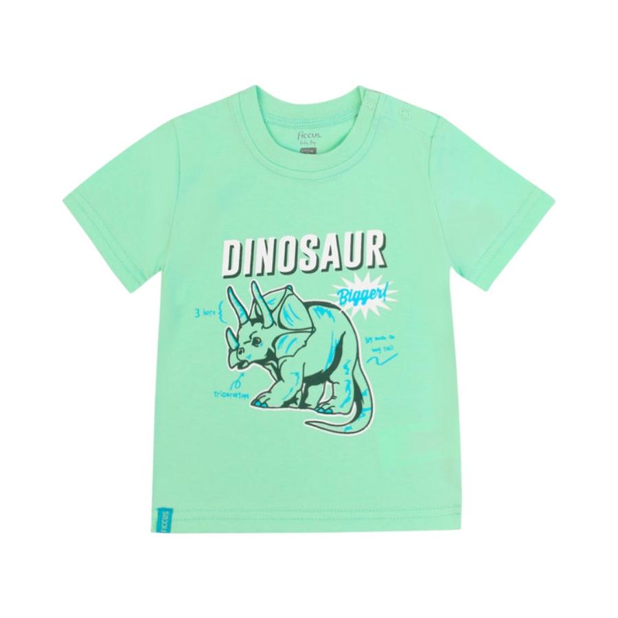 Polera Manga Corta Niño Ficcus Day to Day 2610691 Verde