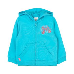 Polerón Full Zipper Niña Ficcus Day to Day 2610709 Turquesa