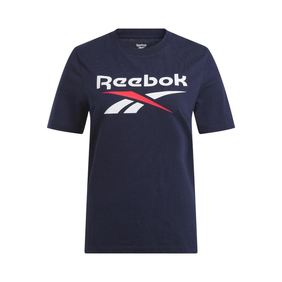 Polera de Algodón Mujer Reebok Identity Big Logo Tee Azul