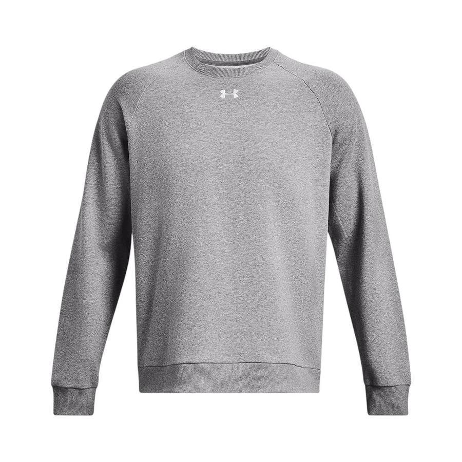 Polerón Crew Hombre Under Armour Rival Fleece Gris
