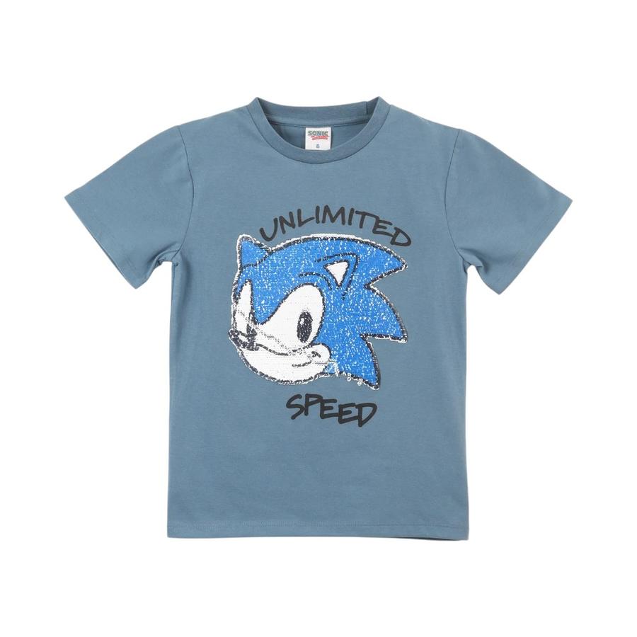 Polera Manga Corta Niño TBC 314014377 Sonic Azul