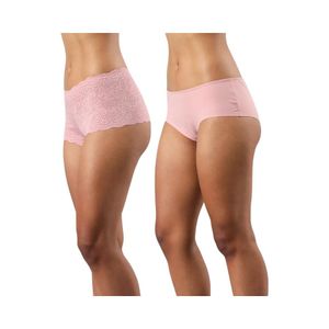 Pack Pantaleta Encaje Mujer Flores 13277 Rosa