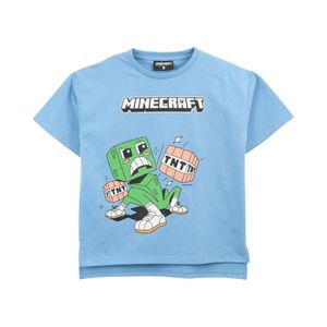 Polera Manga Corta Niño TBC 314014386 Minecraft Azul