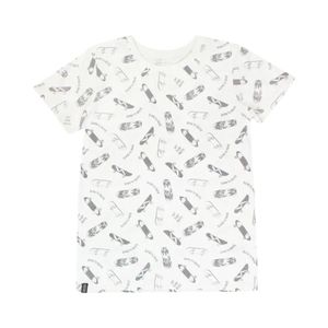 Polera Manga Corta Niño Ficcus Day To Day 2610726 Blanco