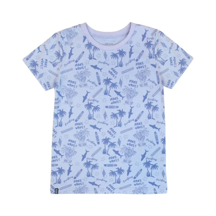 Polera Manga Corta Niño Ficcus Day To Day 2610726 Lavanda