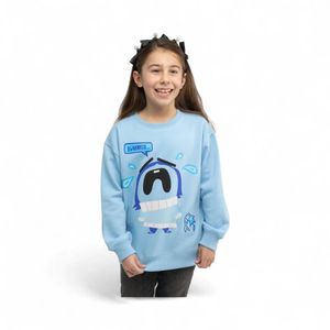 Polerón Cerrado Niños Disney Intensamente Tristeza Celeste