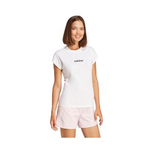 Polera Algodón Mujer Adidas Essentials Linear Blanco