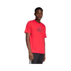 Polera Algodón Hombre Adidas Graphic Motorsport Track Rojo