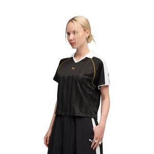 Camiseta fútbol Mujer Puma 632157 01 holgada T7 Negro
