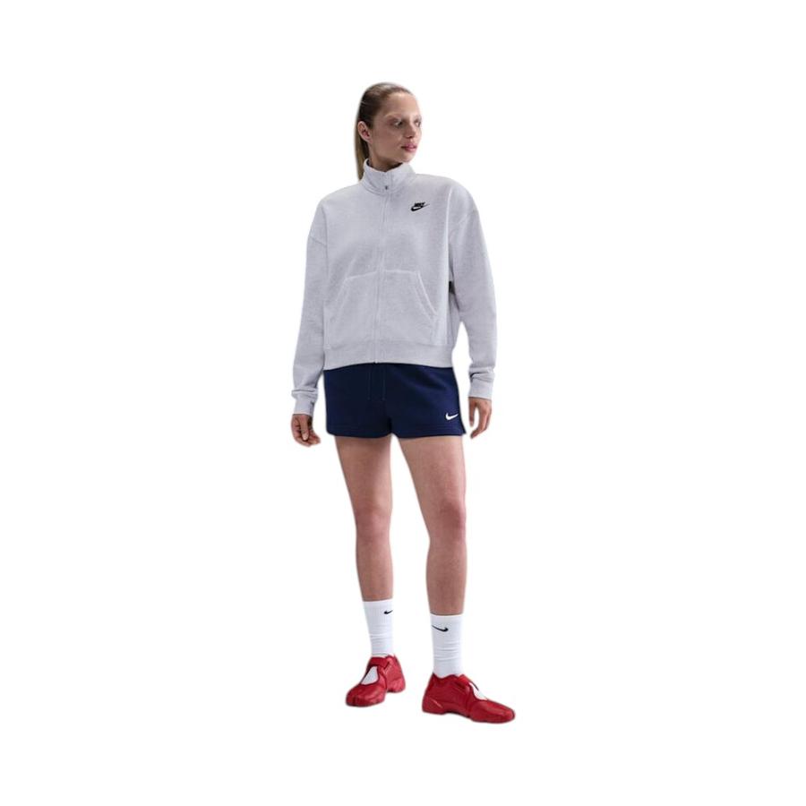 Chaqueta Mujer Nike Sportswear Club Fleece Gris