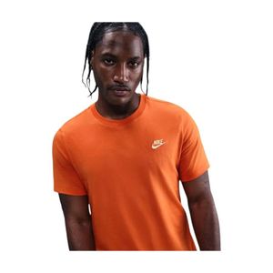 Polera Hombre Nike Sportswear Club Naranja