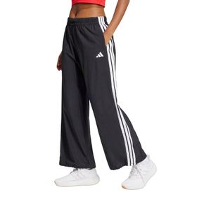 Pantalón Buzo Parachute Mujer Adidas Essentials 3Tiras Negro