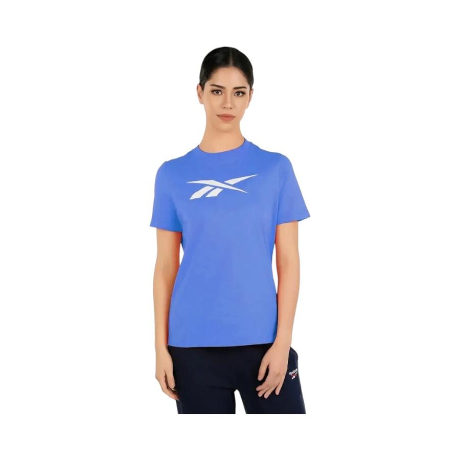 Polera Training Mujer Reebok Vector Graphic Tee Azul