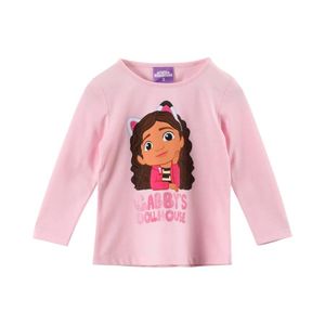 Polera Manga Larga Infantil Gabby s Doll House Rosado