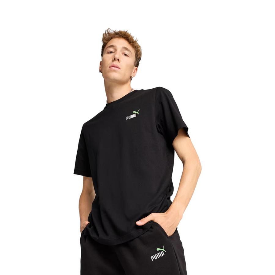 Polera Hombre Puma Essentials 2 Small Logo Negro