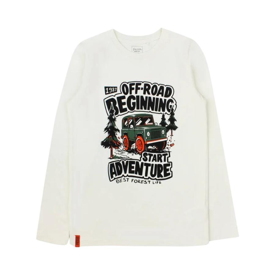 Polera Manga Larga Niño Ficcus Day to Day 2520752 Crudo