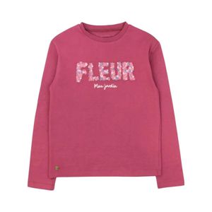 Polera Manga Larga Niña Ficcus Foresta 2520276 Burdeo