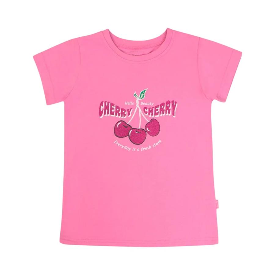 Polera Manga Corta Niña Ficcus Day to Day 2610737 Rosado