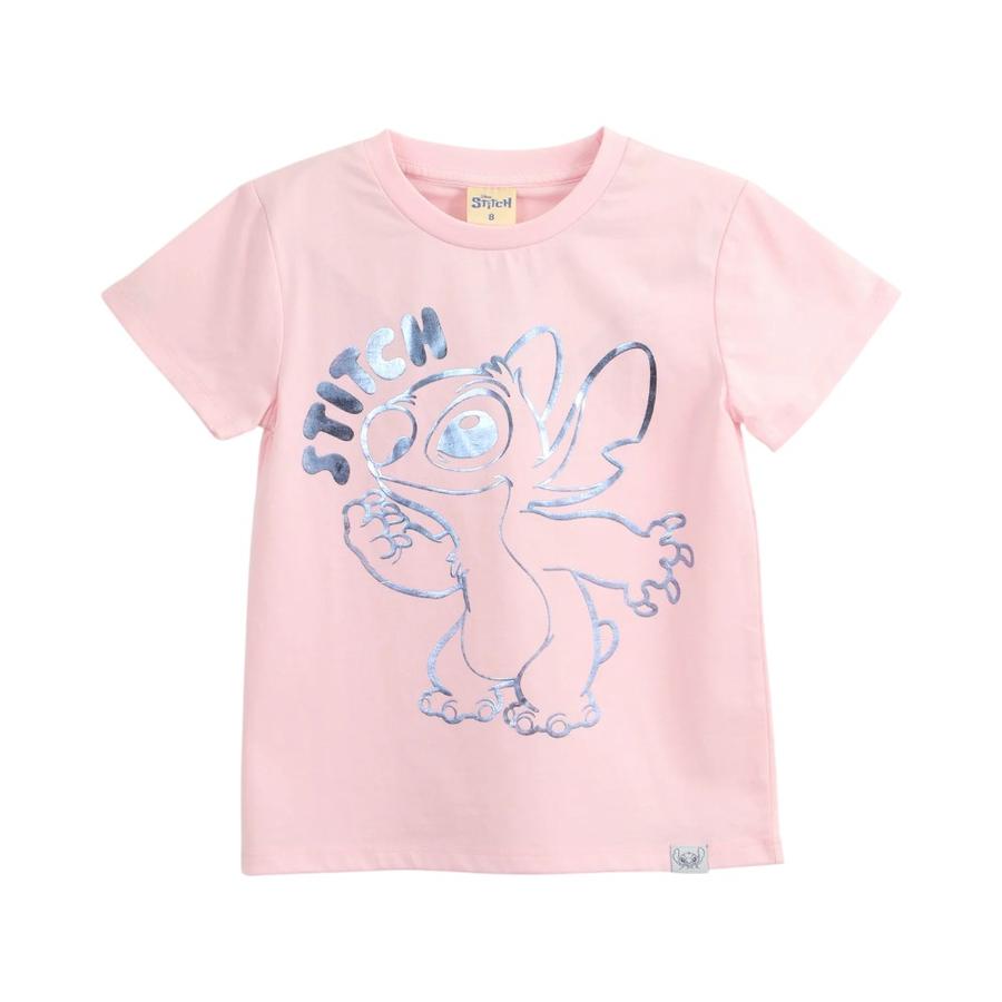 Polera Manga Corta Niña TBC 314014434 Stitch Rosado