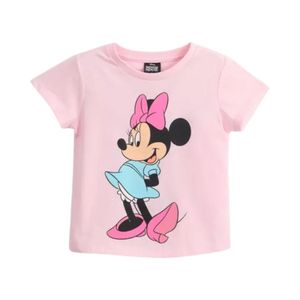 Polera Manga Corta Niña TBC 314014491 Minnie Rosado