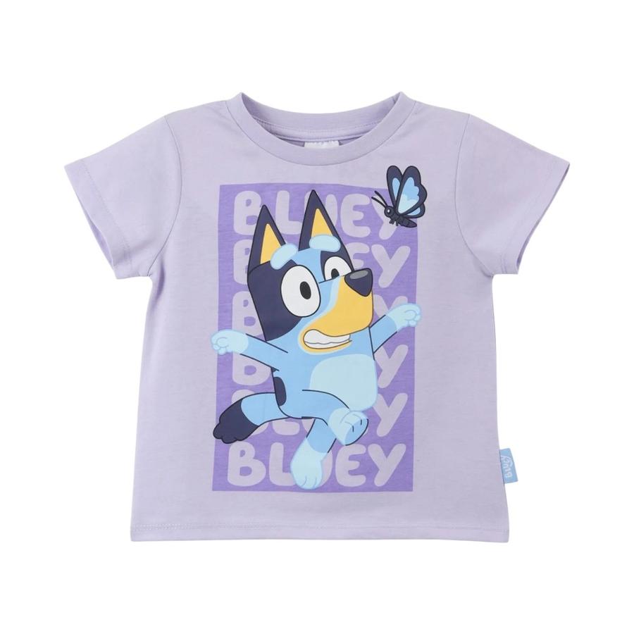 Polera Manga Corta Niña TBC 314014527 Bluey Lila