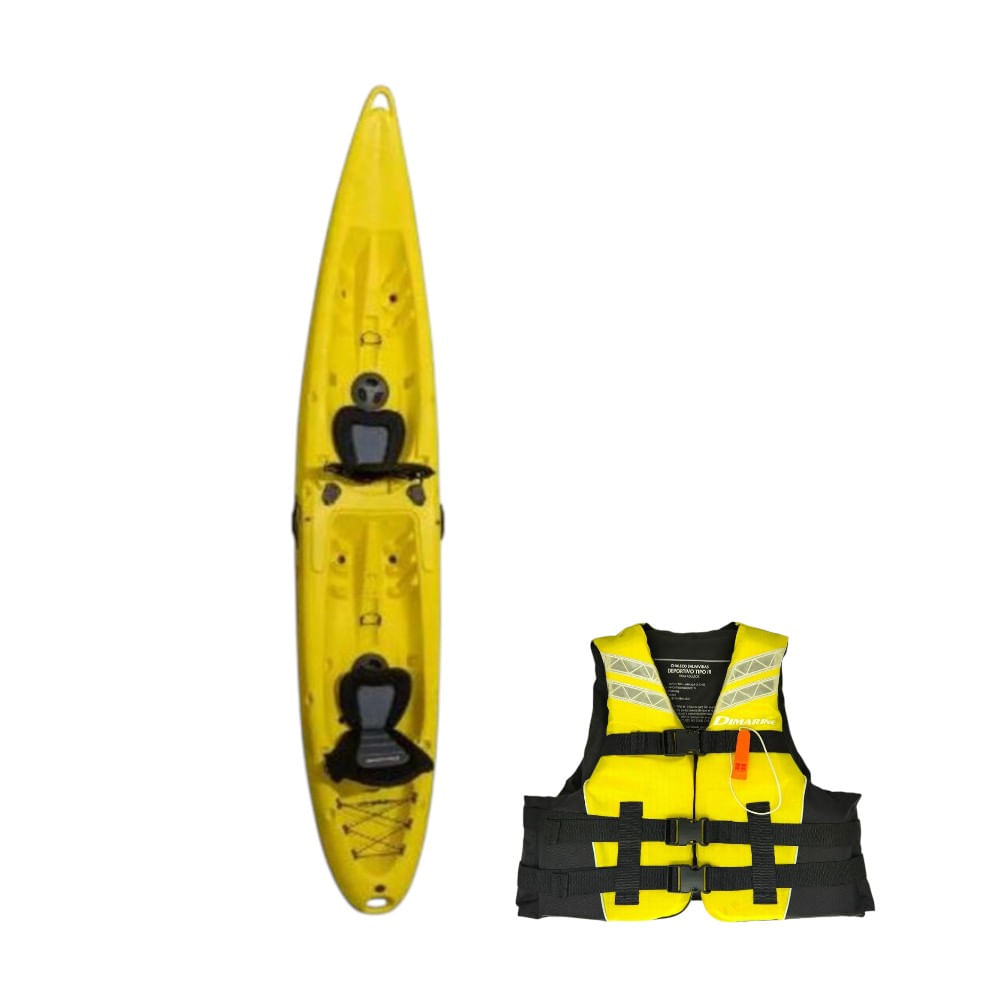 Kayak Doble Lago (amarillo)