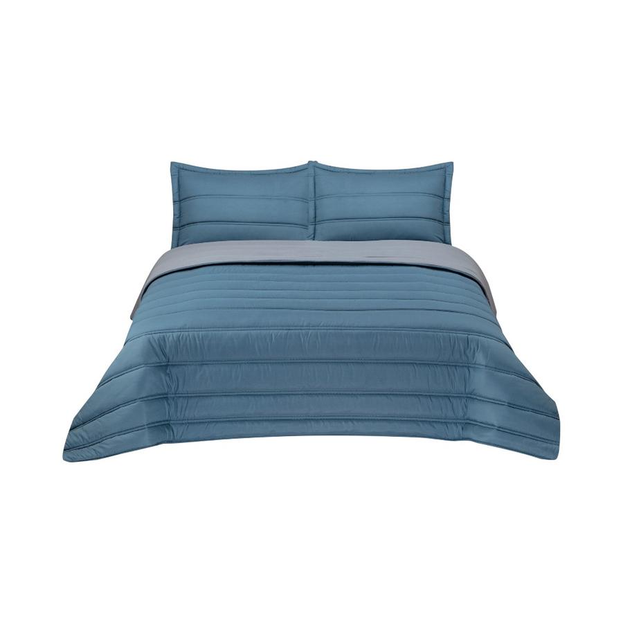 Plumón 2.5 Plazas Matiz Classic Bicolor Gris Petróleo