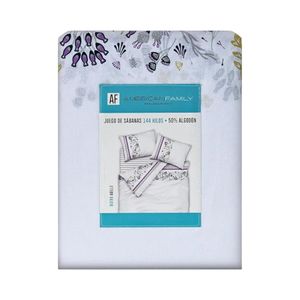 Sábanas American Family Adel 1.5 Plazas Gris