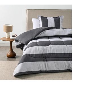 Plumón Cannon Home Noir 1.5 Plazas Bicolor