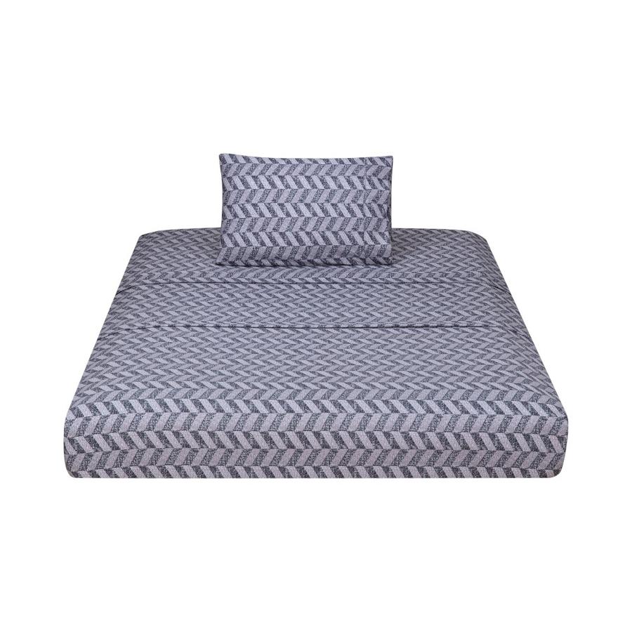 Juego de Sábanas Matiz Geometric Estampado 1.5 Plazas Gris