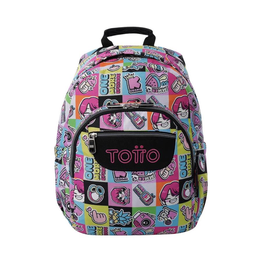 Mochila Juvenil Totto Gommas 16L Porta PC 13"" Rosado