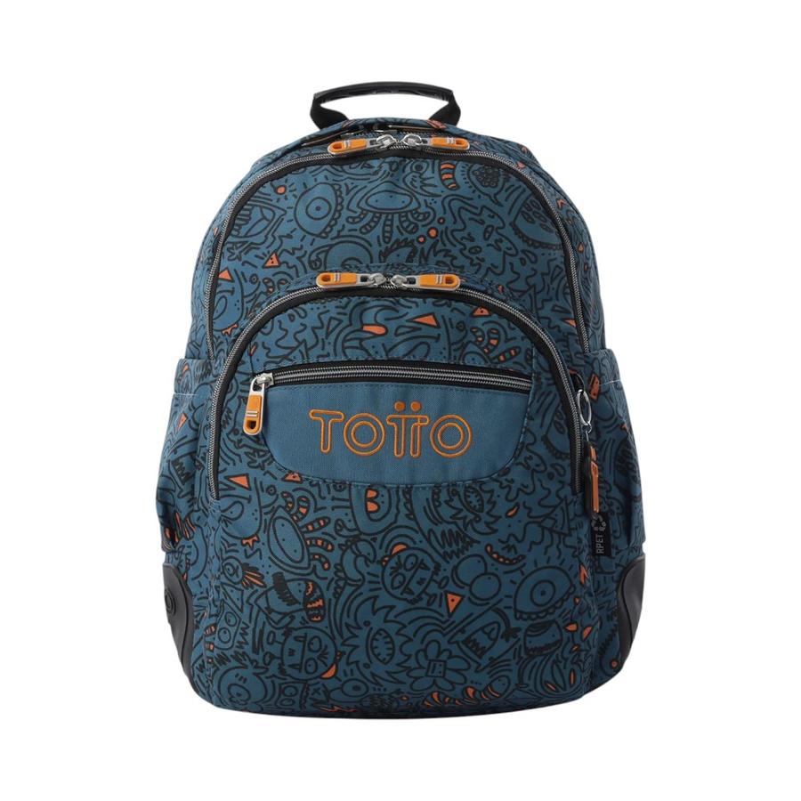 Mochila Juvenil Porta PC 14"" Totto Rayol Azul