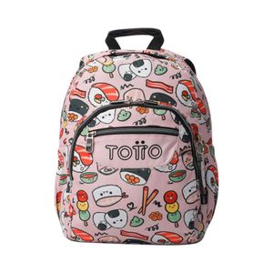 Mochila Juvenil Totto Gommas Porta PC 13" Rosado