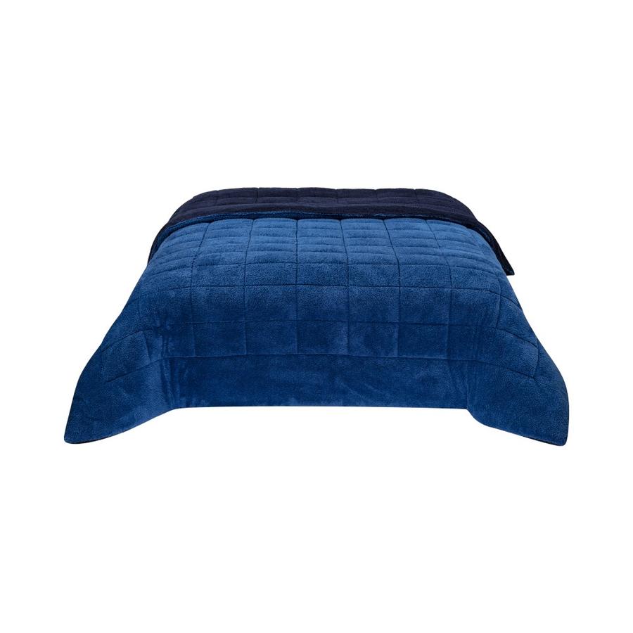 Plumón Matiz Sherpa Bicolor 2 Plazas Azul