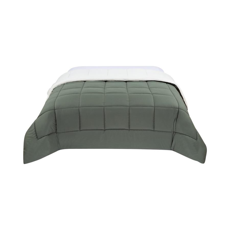 Plumón Matiz Sherpa Liso 1.5 Plazas Verde