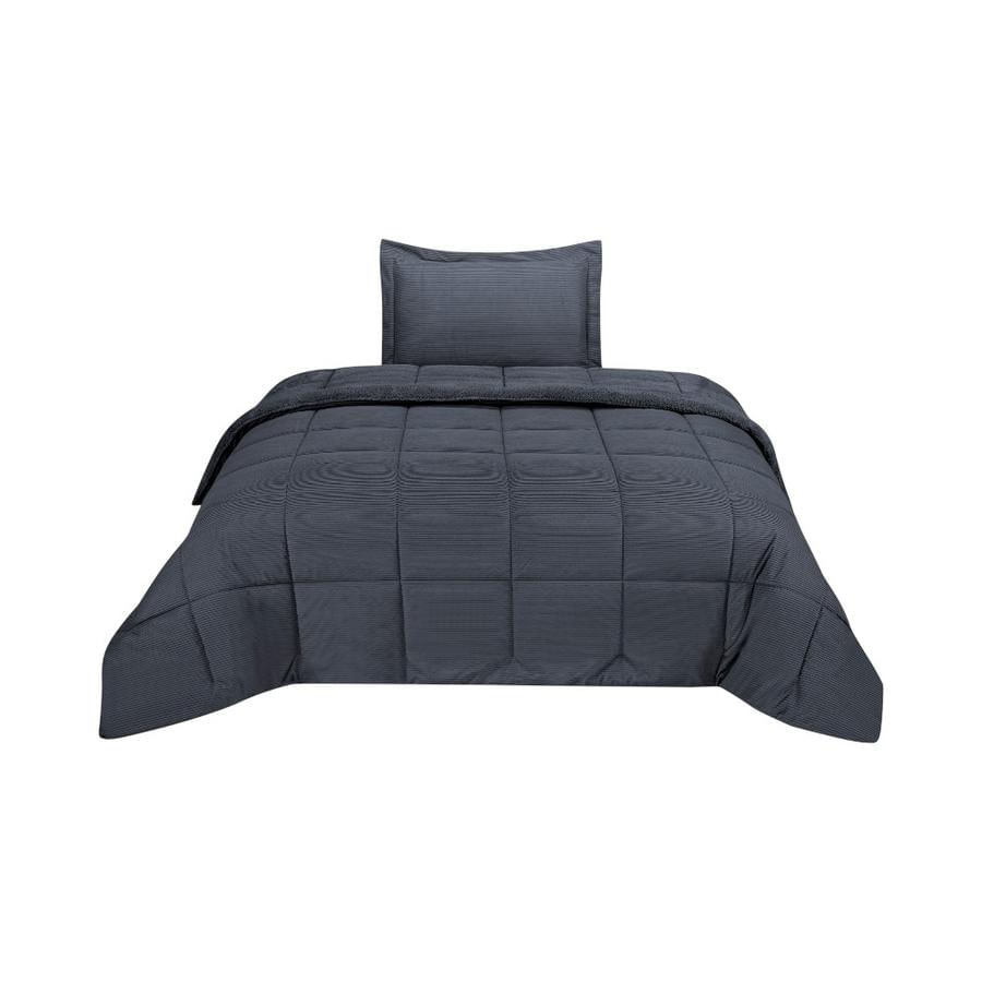 Plumón Matiz Corduroy Sherpa 1.5 Plazas Gris Marengo