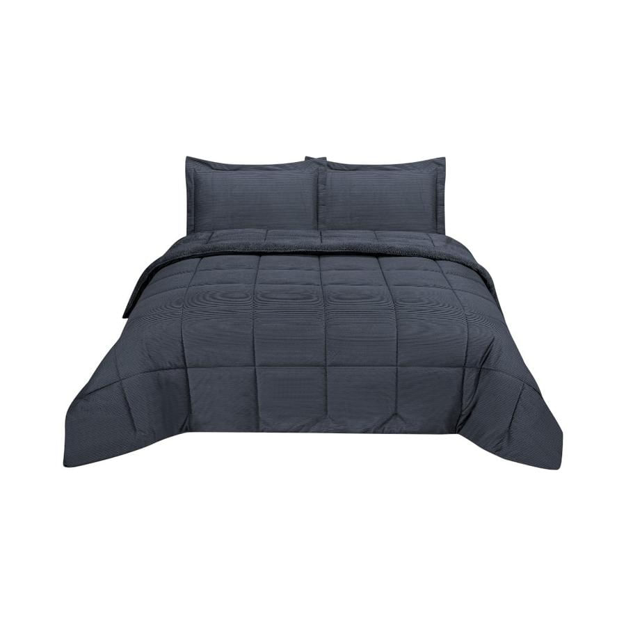 Plumón Matiz Corduroy Sherpa 2 Plazas Gris Marengo