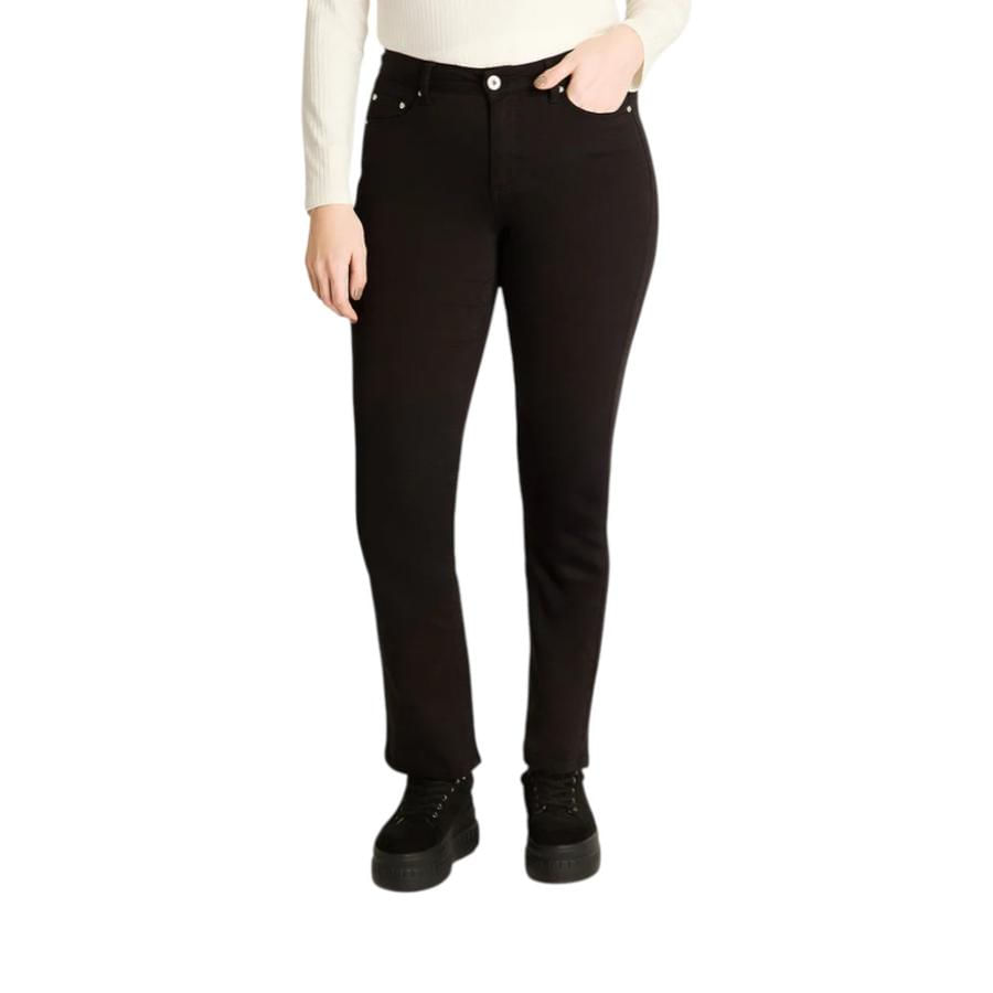 Jeans Mujer Weekend Recto 5 Bolsillos Negro