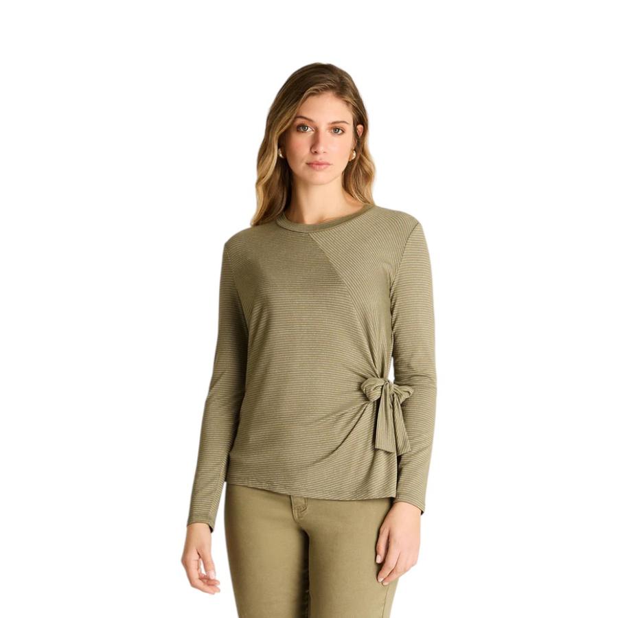 Polera Mujer Weekend con Nudo Lateral Verde