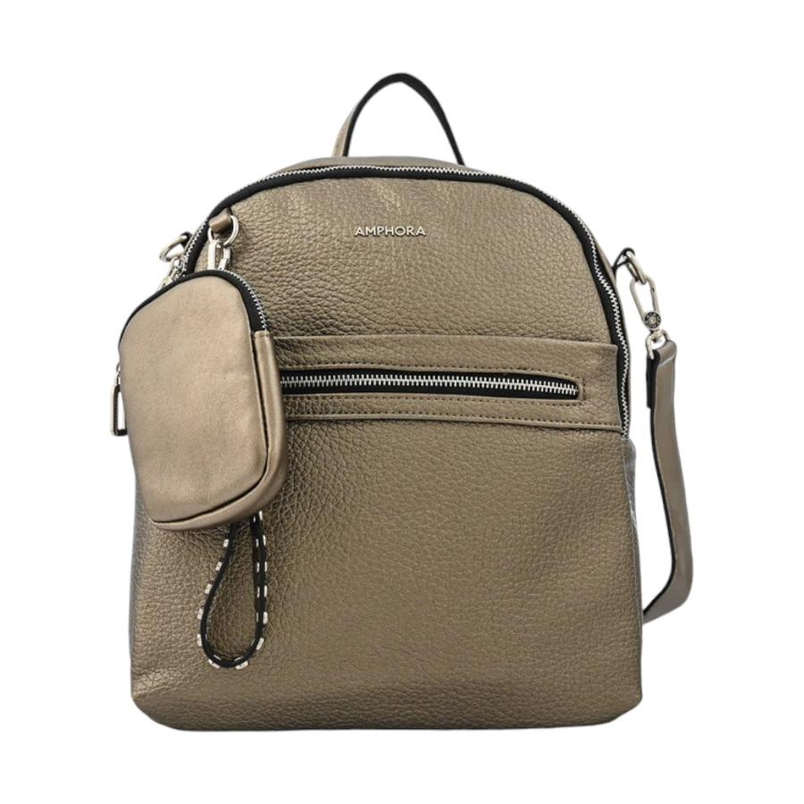 Mochila Mujer Amphora Deva 13.5 L Plateado Oscuro