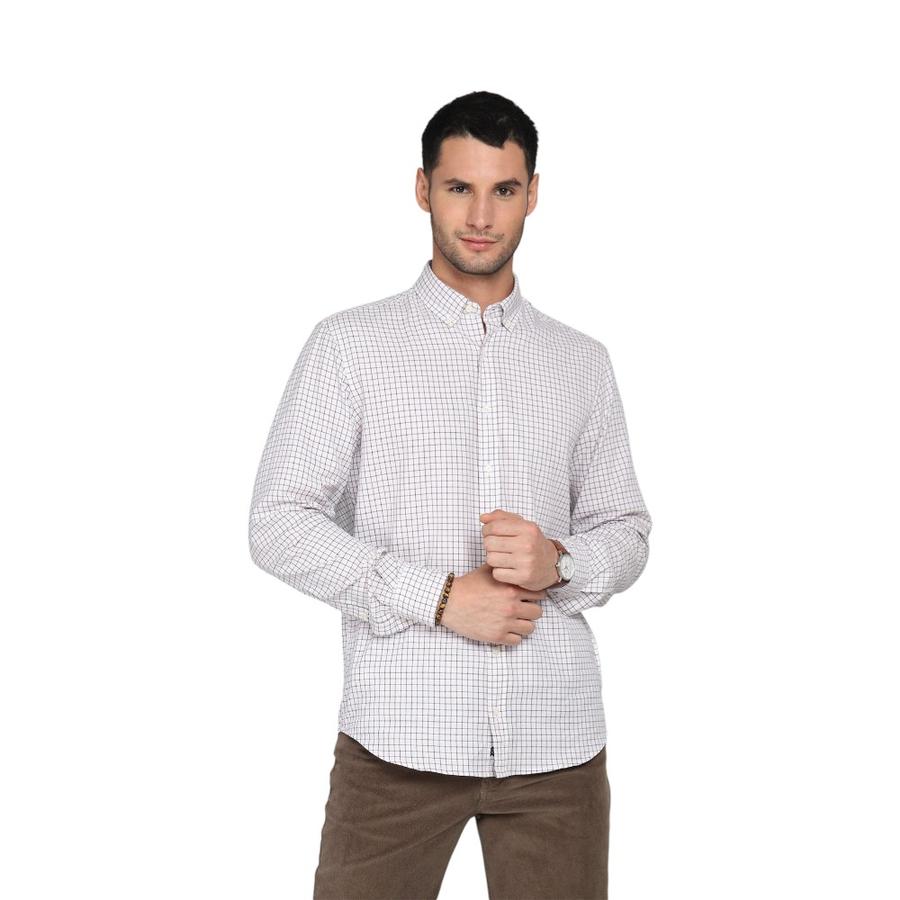 Camisa Hombre Arrow Cuadros Azul