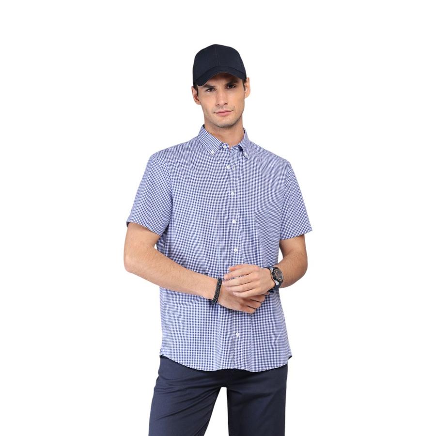 Camisa Hombre Arrow Cuadros Azul-Blanco