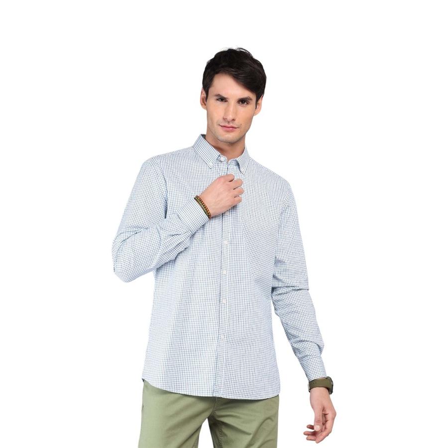 Camisa Hombre Arrow Oxford Cuadros Verde