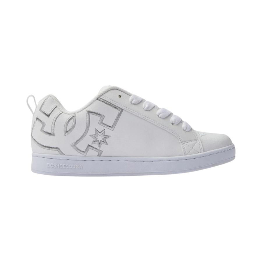 Zapatilla Mujer DC Shoes Court Graffik Blanco Plata