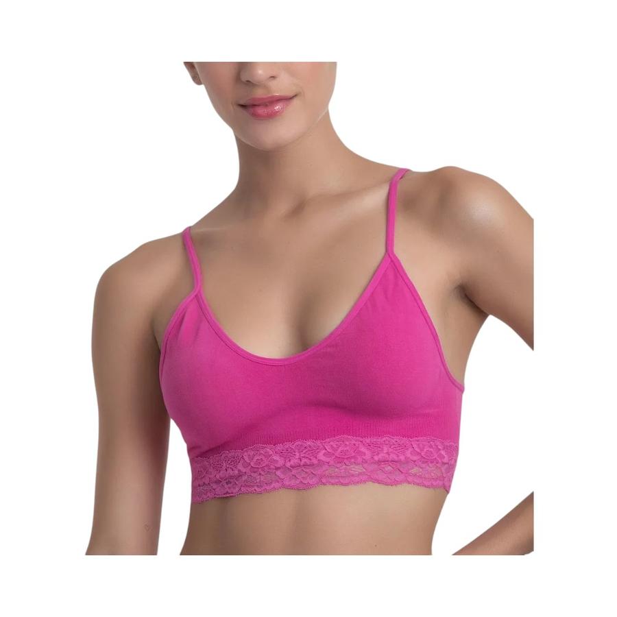 Top Seamless & Encaje Mujer Lady Genny S-317 Fucsia