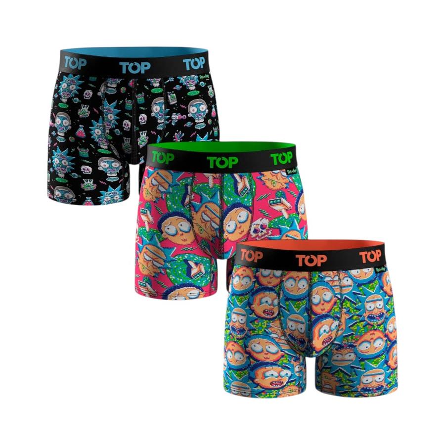 Pack 3 Bóxer Rick and Morty Hombre Top 208ARMP3C2 Multicolor