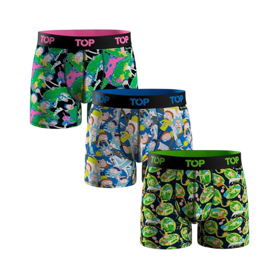 Pack 3 Bóxer Rick and Morty Hombre Top 208ARMP3C3 Multicolor