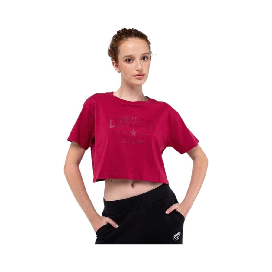 Polera Crop Star Mujer Converse CNVFA25WTEE3-648 Burdeo