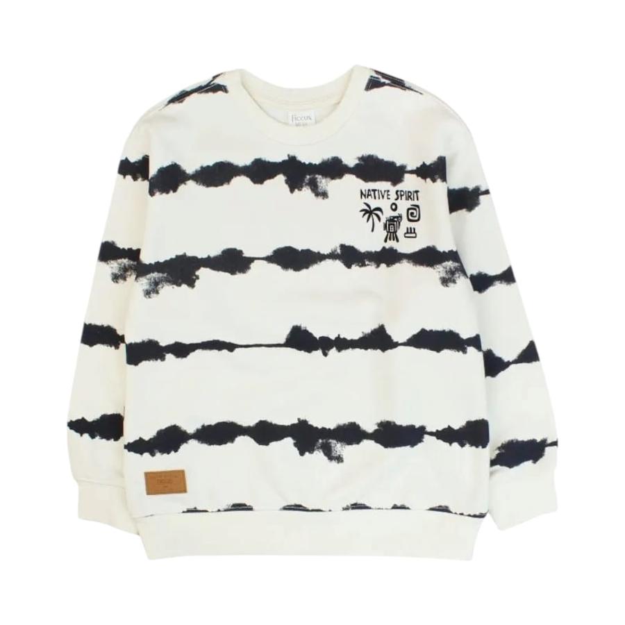 Polerón Bicolor Niño Ficcus Spirit Crudo