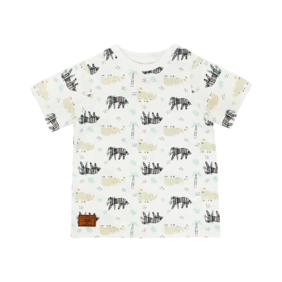 Polera de Algodón Bebé Niño Ficcus Spirit Beige